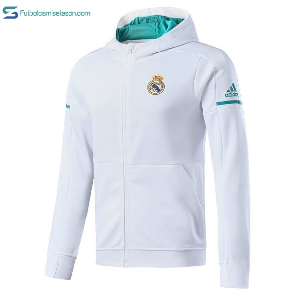 Sudaderas Con Capucha Real Madrid Niños 2017/18 Blanco